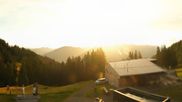 Archived webcam image showing Top station "Panoramabahn", ski resort "Brandnertal" on 17 Jul 2026 at 06:23
