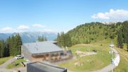 Archived webcam image showing Top station "Panoramabahn", ski resort "Brandnertal" on 17 Jul 2026 at 18:23