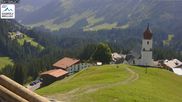 Archived webcam image showing Damüls Ski Resort: View Base Station Oberdamüls on 11 Aug 2026 at 10:42