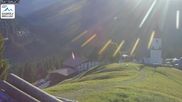 Archived webcam image showing Damüls Ski Resort: View Base Station Oberdamüls on 28 Sep 2026 at 08:16