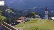Archived webcam image showing Damüls Ski Resort: View Base Station Oberdamüls on 28 Sep 2026 at 10:16