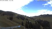 Archived webcam image showing Ski Resort Diedamskopf - Wedelstube on 27 Jul 2026 at 16:45