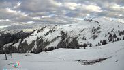 Archived webcam image showing Ski resort Diedamskopf - View Breitenalpe on 13 May 2026 at 07:02