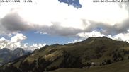 Archived webcam image showing Ski resort Diedamskopf - View Breitenalpe on 2 Jul 2026 at 12:14