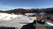 Archived webcam image showing Schetteregg - Base station Chair lift on 26 Feb 2026 at 08:05