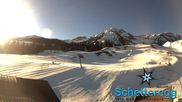 Archived webcam image showing panoramic view alp Schetteregg on Feb 26, 2026 at 8:59 AM