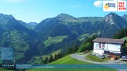 Archiviertes Webcam Bild: Seilbahnen Sonntag: Bergstation Pendelbahn am 12.07.2026 um 18:50 Uhr