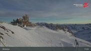 Archived webcam image showing Hintertux Glacier: "Gefrorene Wand" Summit on 26 Feb 2026 at 17:14