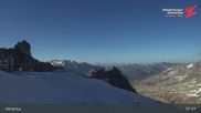 Archived webcam image showing Hintertux Glacier: "Gefrorene Wand" Summit on 12 Jul 2026 at 07:30