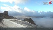Archived webcam image showing Hintertux Glacier: "Gefrorene Wand" Summit on 29 Aug 2026 at 07:54