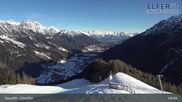 Archived webcam image showing Upper station panoramic railway `Elfer` (1790m) on 26 Feb 2026 at 09:18