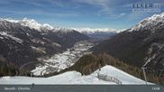 Archived webcam image showing Upper station panoramic railway `Elfer` (1790m) on 26 Feb 2026 at 13:18