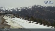Archiviertes Webcam Bild: Bergstation Panoramabahn Elfer (1790m) am 12.04.2026 um 13:01 Uhr