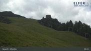 Archived webcam image showing Upper station panoramic railway `Elfer` (1790m) on 27 Jul 2026 at 09:24