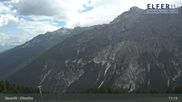 Archived webcam image showing Upper station panoramic railway `Elfer` (1790m) on 27 Jul 2026 at 11:24