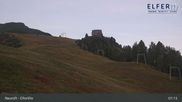 Archived webcam image showing Upper station panoramic railway `Elfer` (1790m) on 1 Oct 2026 at 07:29