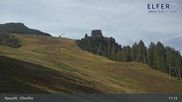 Archived webcam image showing Upper station panoramic railway `Elfer` (1790m) on 1 Oct 2026 at 11:29
