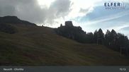 Archived webcam image showing Upper station panoramic railway `Elfer` (1790m) on 1 Oct 2026 at 15:29