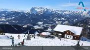 Archived webcam image showing Bischling - Werfenweng Ski Resort on 26 Feb 2026 at 13:05