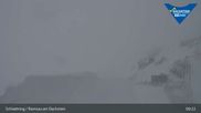 Archived webcam image showing Dachstein Top Station on 1 Apr 2026 at 09:55