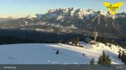 Archived webcam image showing Planai Top Station on 28 Feb 2026 at 07:59