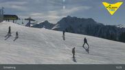 Archived webcam image showing Planai Top Station on 28 Feb 2026 at 13:59