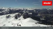 Archived webcam image showing Kitzbüheler Hornköpfl Mountain on 5 Apr 2026 at 13:18