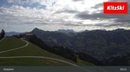 Archived webcam image showing Hahnenkamm Mountain on 4 Jul 2026 at 09:21