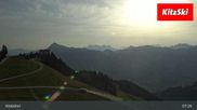 Archived webcam image showing Hahnenkamm Mountain on 14 Jul 2026 at 07:13