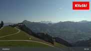 Archived webcam image showing Hahnenkamm Mountain on 29 Jul 2026 at 09:01