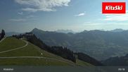 Archived webcam image showing Hahnenkamm Mountain on 3 Aug 2026 at 09:55