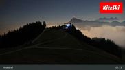 Archived webcam image showing Hahnenkamm Mountain on 3 Oct 2026 at 01:07