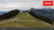 Archived webcam image showing Hahnenkamm Mountain on 10 Oct 2026 at 09:34