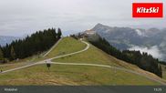 Archived webcam image showing Hahnenkamm Mountain on 10 Oct 2026 at 13:34