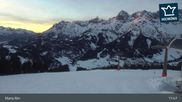 Archived webcam image showing Top Station Hochmaisalm Maria Alm on 26 Feb 2026 at 19:27