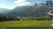 Archived webcam image showing Top Station Hochmaisalm Maria Alm on 12 Jul 2026 at 17:23
