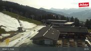 Archived webcam image showing Brixen im Thale, SkiWelt Wilder Kaier - Brixental on 12 Apr 2026 at 09:11