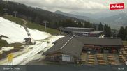 Archived webcam image showing Brixen im Thale, SkiWelt Wilder Kaier - Brixental on 12 Apr 2026 at 13:11
