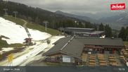 Archived webcam image showing Brixen im Thale, SkiWelt Wilder Kaier - Brixental on 12 Apr 2026 at 15:11