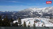 Archived webcam image showing Ellmau: Top Station Hartkaiserbahn on 26 Feb 2026 at 13:02