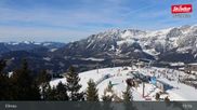 Archived webcam image showing Ellmau: Top Station Hartkaiserbahn on 26 Feb 2026 at 15:02