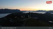Archived webcam image showing Hohe Salve, Hopfgarten (Brixental) on 20 Oct 2026 at 07:30