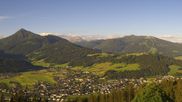 Archived webcam image showing View from ´Berggasthof Habersattgut´ down to the ´Ennstal´ (Enns valley) on 29 May 2026 at 07:11