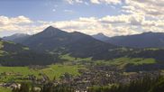 Archived webcam image showing View from ´Berggasthof Habersattgut´ down to the ´Ennstal´ (Enns valley) on 12 Jul 2026 at 16:42