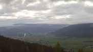 Archived webcam image showing View from ´Berggasthof Habersattgut´ down to the ´Ennstal´ (Enns valley) on 31 Oct 2026 at 07:38