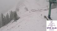 Archived webcam image showing Stiealm alp at Idealhang on 12 May 2026 at 07:35