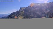 Archived webcam image showing Stiealm alp at Idealhang on 12 Jul 2026 at 18:23