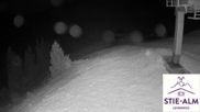 Archived webcam image showing Stiealm alp at Idealhang on 13 Aug 2026 at 02:03