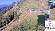 Archived webcam image showing Stiealm alp at Idealhang on 13 Aug 2026 at 08:03