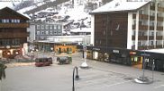 Archived webcam image showing Railway station at Zermatt on 18 Mar 2026 at 07:45
